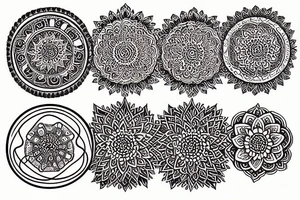 mandala tattoo, with a dragon tattoo idea