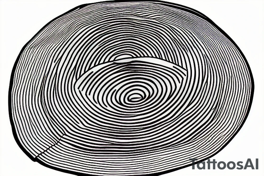 Ancient circular straw hat with a band and piece of paper tucked into it tattoo idea