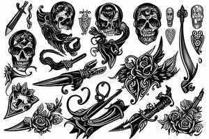 Dagger tattoo idea