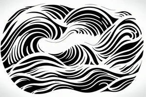 waves, waves on the beach, waves of Brazil, waves of Espírito Santo Brazil, circle, symmetric, beach, shore, tropical tattoo idea