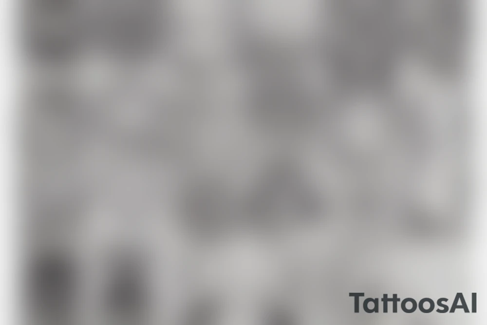 Abstract, mystic, ornamental, pointillism, feminine, geometric tattoo idea