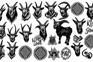 King goat tattoo idea