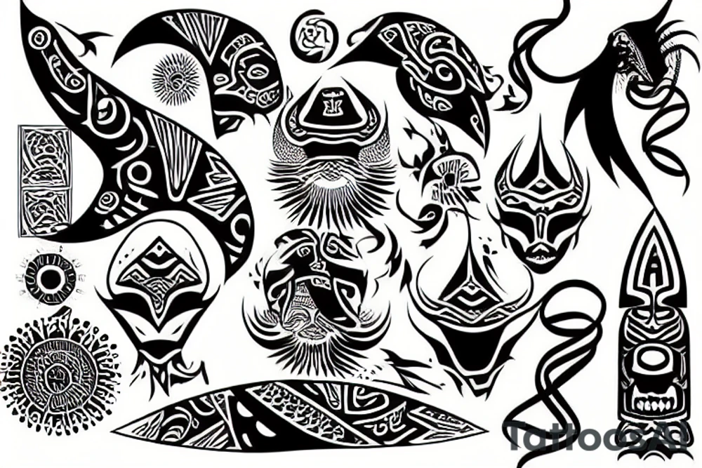rising sun tattoo idea