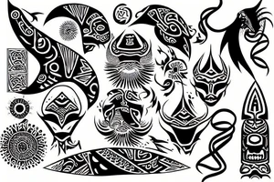rising sun tattoo idea