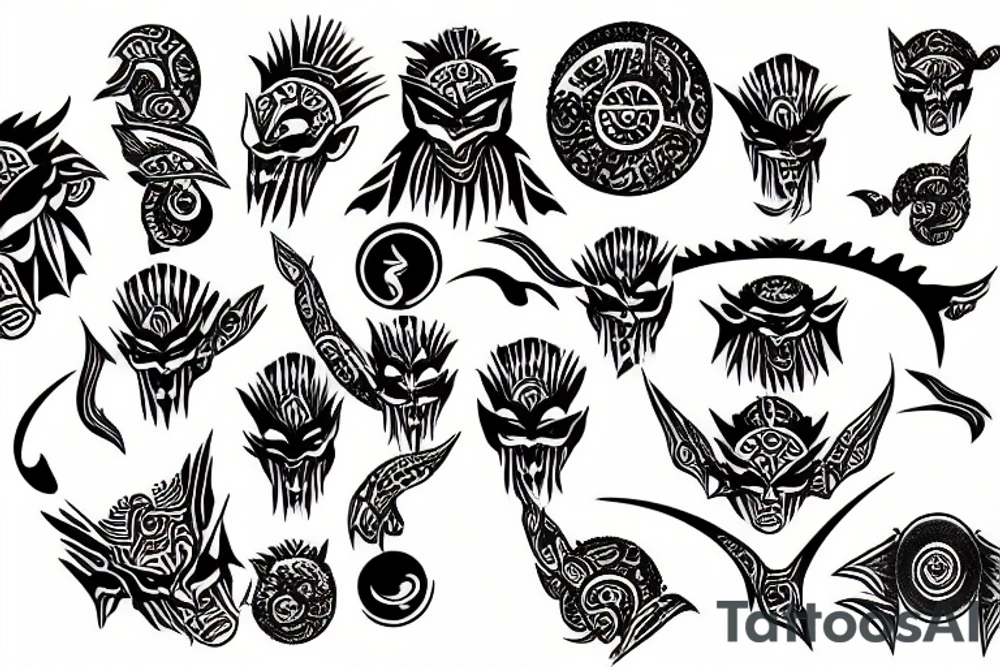 rising sun tattoo idea