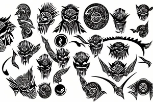 rising sun tattoo idea