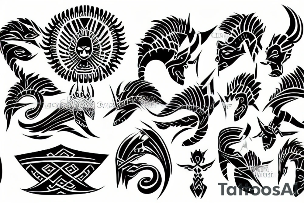 rising sun tattoo idea