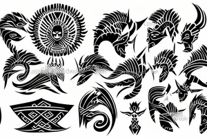 rising sun tattoo idea