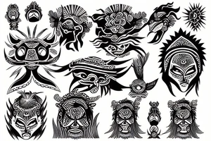 rising sun tattoo idea