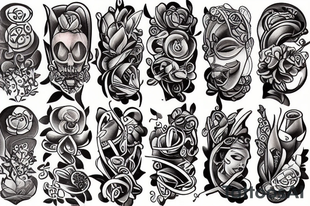 sculptural and small tattoo idea