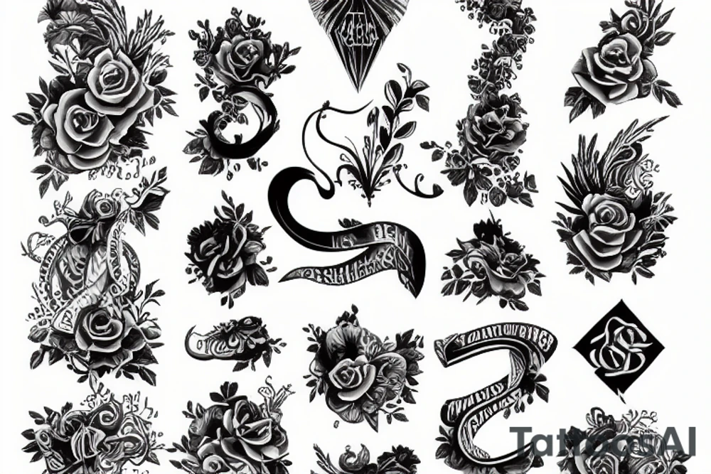 serif A tattoo idea