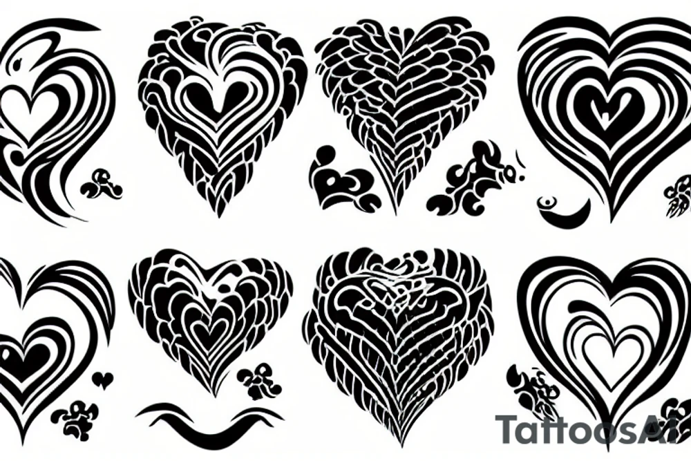 Flaming heart tattoo idea