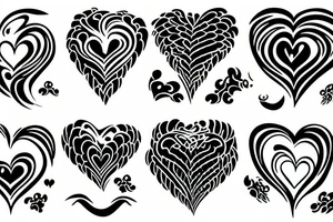 Flaming heart tattoo idea