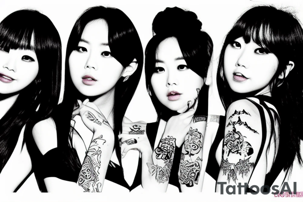 Wonder girls K-pop group tattoo idea