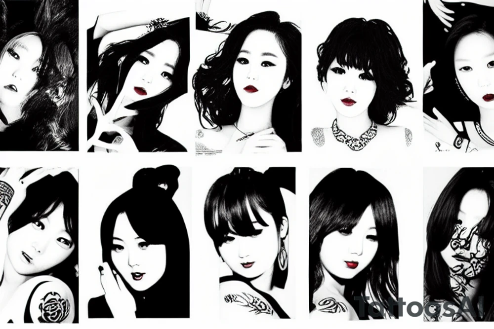 Wonder girls K-pop group tattoo idea