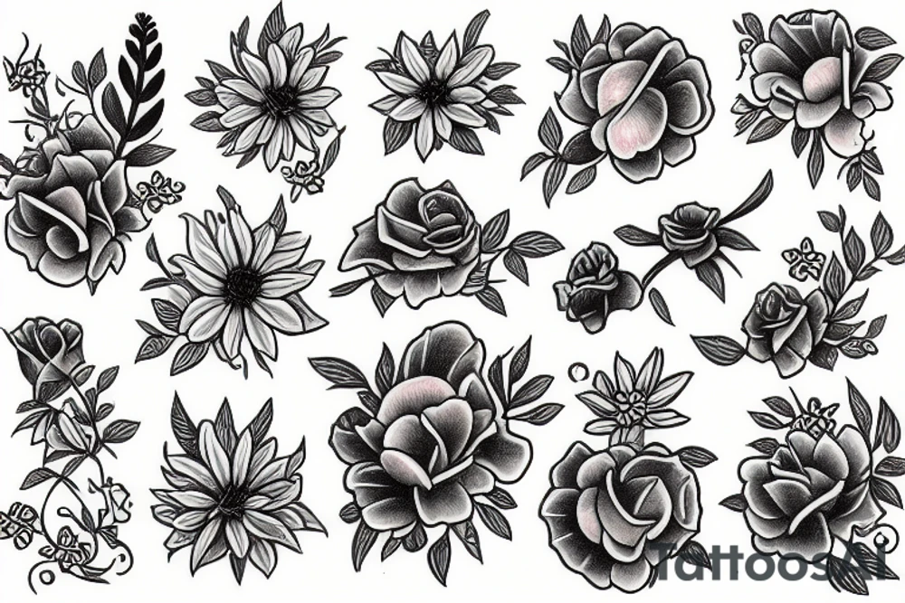 flowers tattoo idea