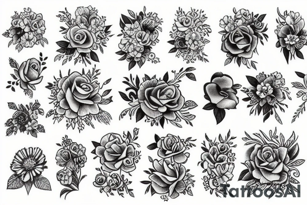 flowers tattoo idea