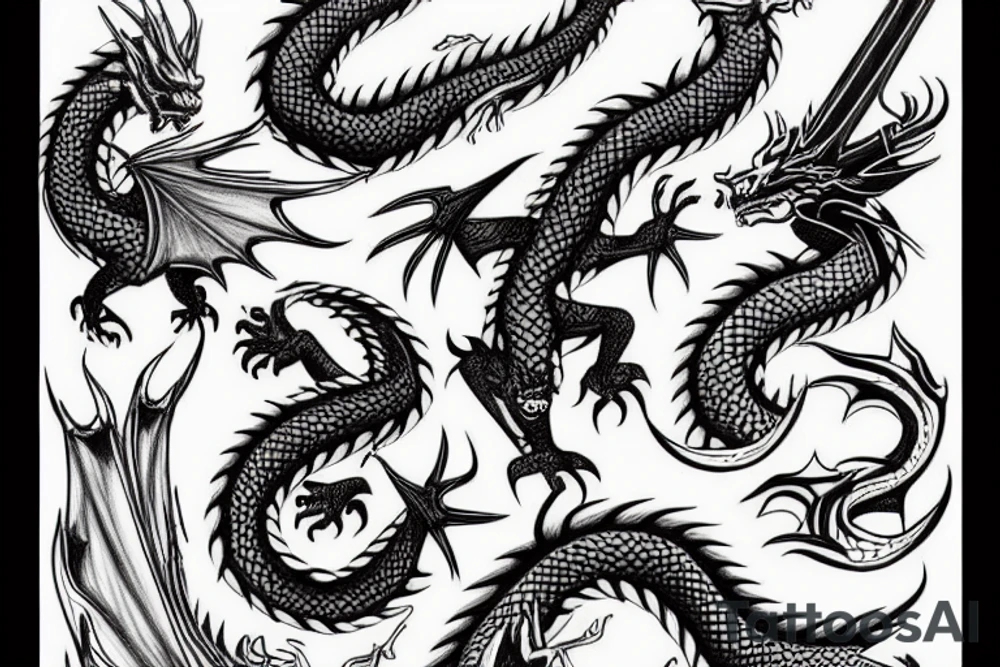 dragon tattoo idea