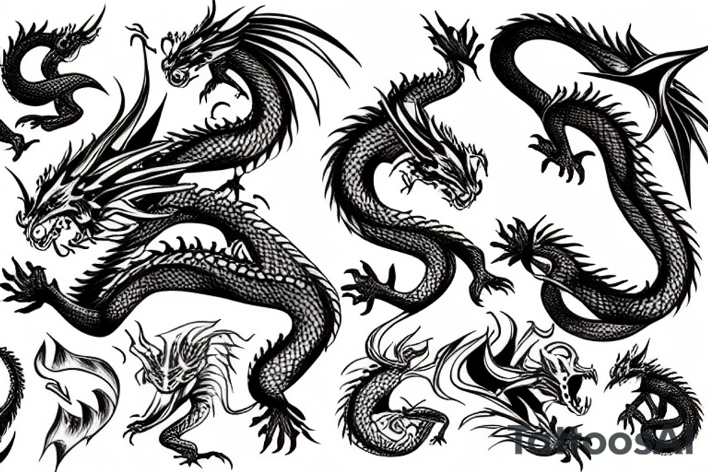 dragon tattoo idea