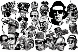 Hunter S Thompson on LSD tattoo idea