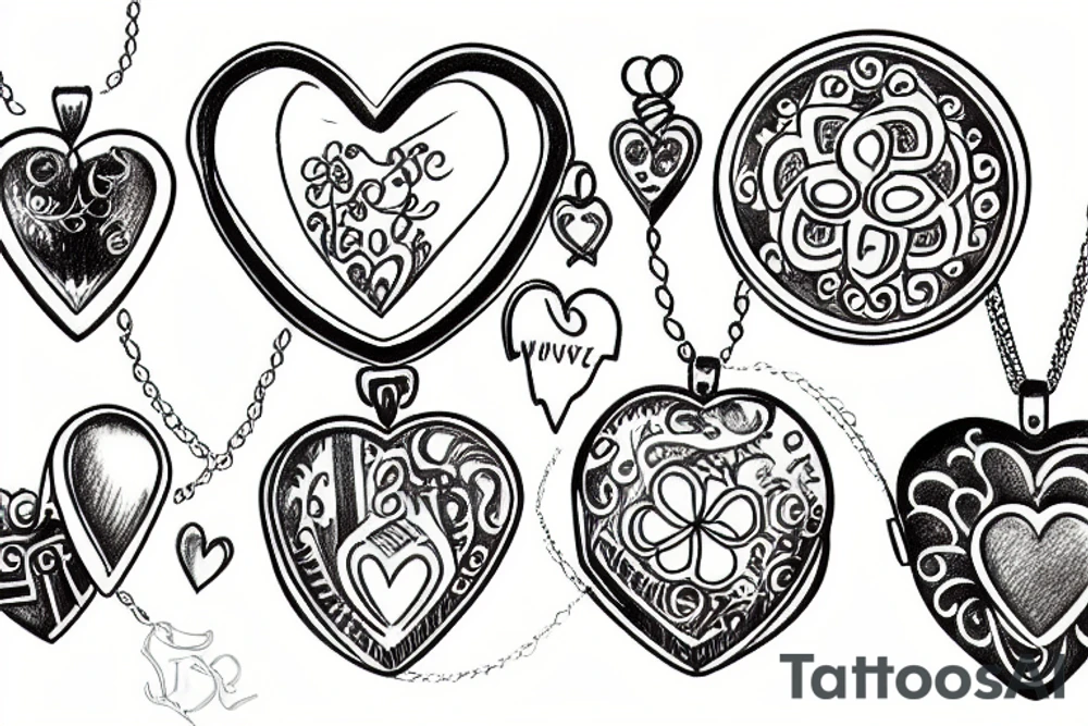locket tattoo idea