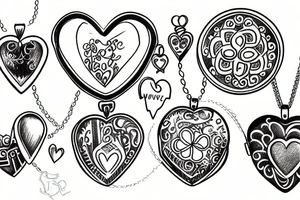 locket tattoo idea