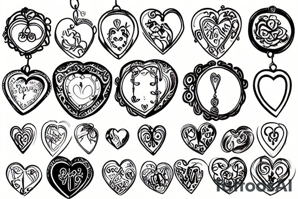 locket tattoo idea