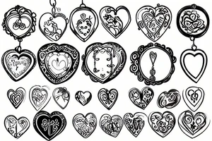 locket tattoo idea
