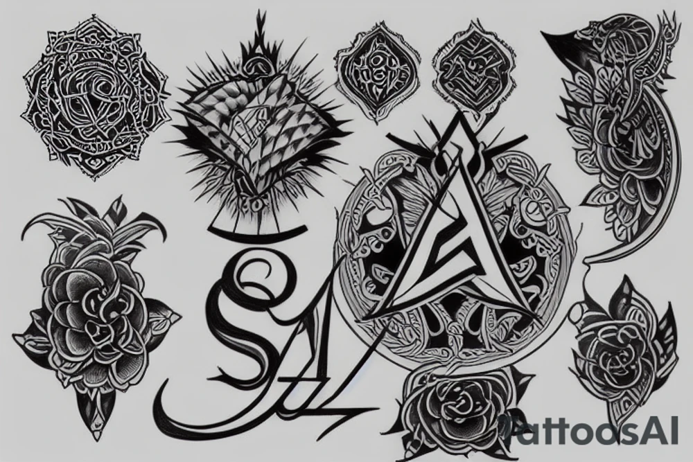 khanda tattoo idea