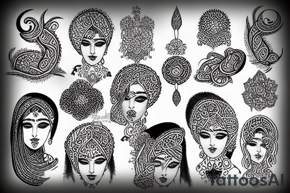 trishool tattoo idea