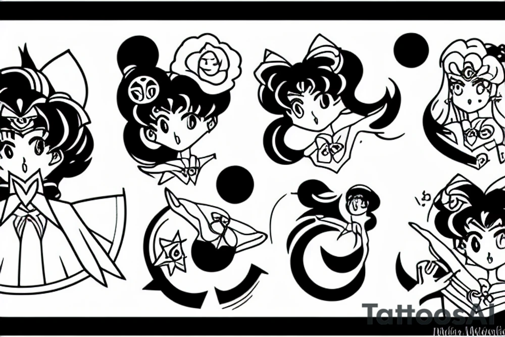sailor moon tattoo idea