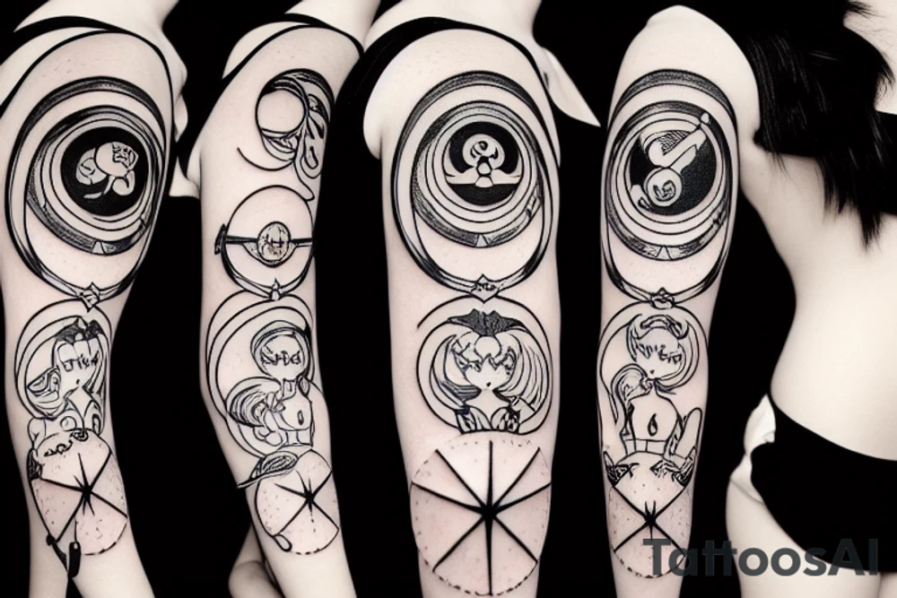 sailor moon tattoo idea