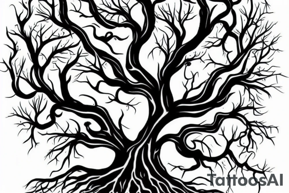 tree of death tattoo idea