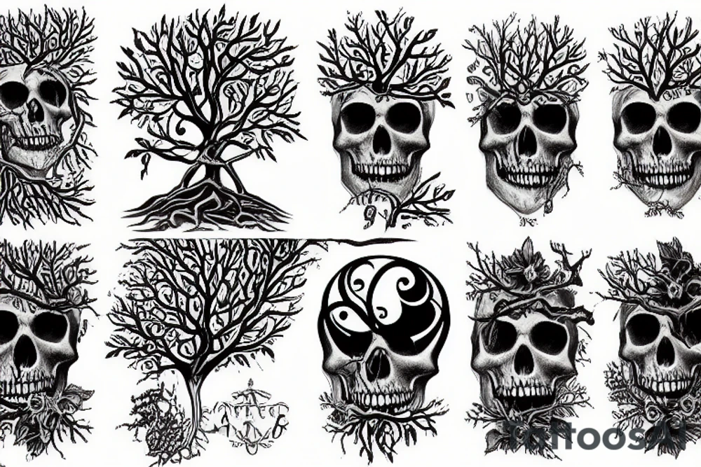 tree of death tattoo idea