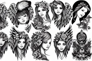 Angel tattoo idea