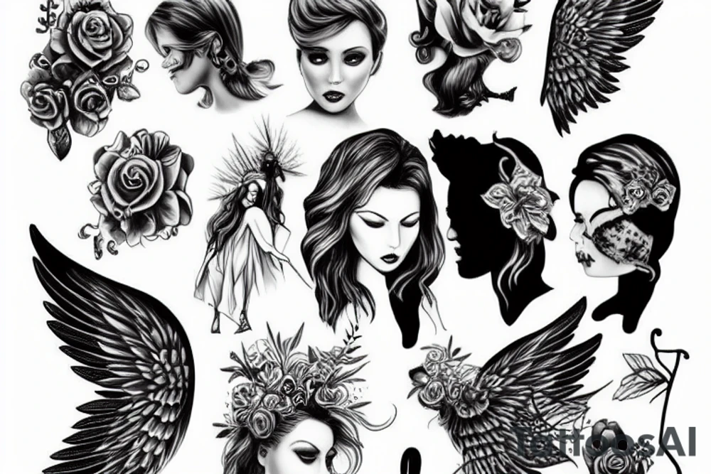 Angel tattoo idea