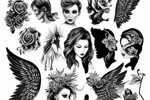 Angel tattoo idea
