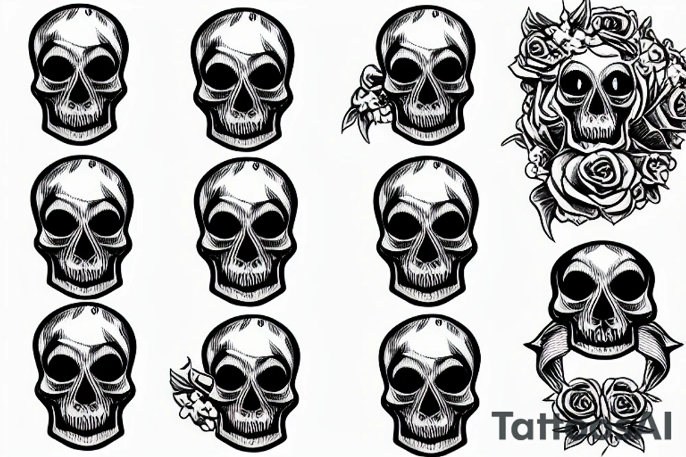 skull tattoo idea