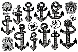 anchors tattoo idea