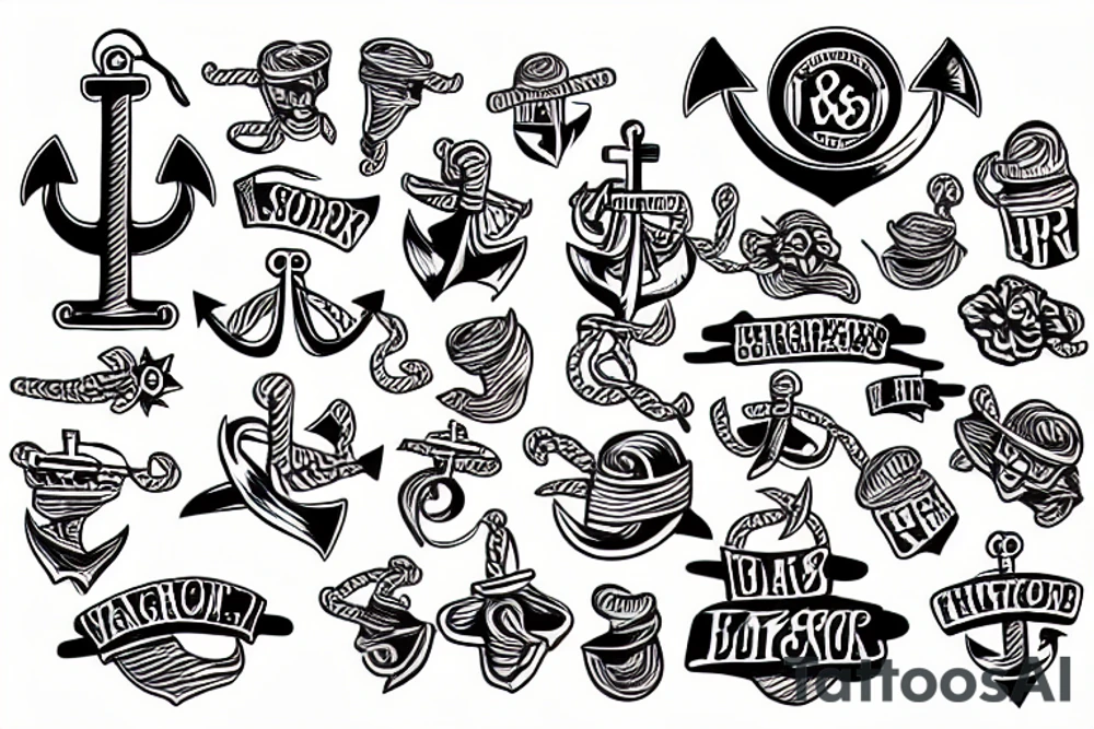 anchors tattoo idea