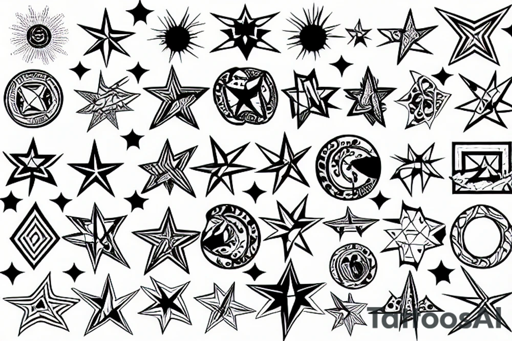 NATO star surrounded by a python tattoo idea