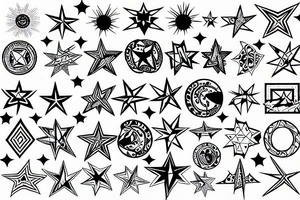 NATO star surrounded by a python tattoo idea