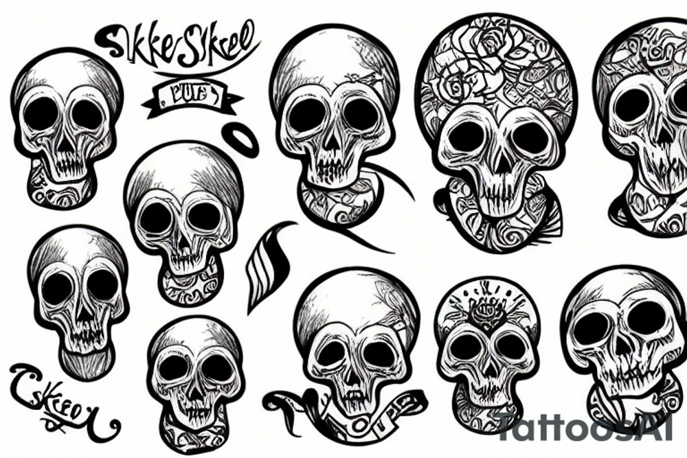 skelet tattoo idea