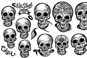 skelet tattoo idea