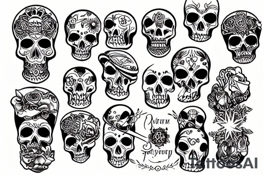 skelet tattoo idea