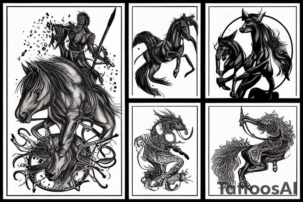 4 horsemen of the apocalypse tattoo idea