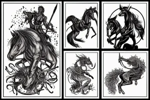 4 horsemen of the apocalypse tattoo idea
