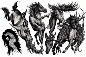 4 horsemen of the apocalypse tattoo idea