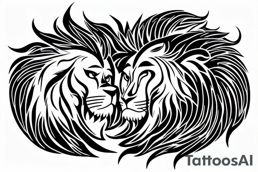 Cicruit board Futur Arab Sword Lion tattoo idea