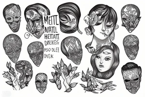 mental health awareness/ overthinkers tattoo idea